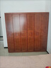 百裕达 2025新款实木衣柜家用卧室胡桃木对开门中式大容量收纳衣橱组合 三门衣柜 图片色 实拍图