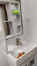 慕奢（mvuuy）迷你浴室柜太空铝超窄30小户型洗手盆50小尺寸卫生间洗脸盆柜组合 白色52*36cm单主柜 晒单实拍图