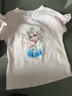 迪士尼女童短袖t恤夏天儿童精梳棉半袖打底衫小孩薄款上衣夏季宝宝童装 【花边款单件装】粉色 4054D 140cm 实拍图