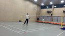 英辉（INVUI）标准专业羽毛球网架网柱室内外 便携式多功能升降网球气排球网架 实拍图