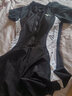 美津浓（MIZUNO）泳衣女连体裙摆保守温泉泳装大码显瘦抗氯速干游泳衣A1341黑L 实拍图