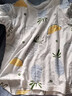 小素材儿童睡衣夏季薄款宝宝衣服套装竹纤维空调服春秋家居服男童女童 夏日水果套头蓝 110 实拍图