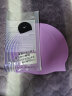 美津浓 MIZUNO 泳帽男女通用成人防水硅胶帽长发护耳不勒头加大专业泳帽N2CW1S02-67浅紫 实拍图
