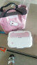缔尚（DISHANG）饭盒微波炉加热便当盒学生带盖餐盒分格简约食堂方形成人饭盒 粉+餐具+水杯+粉色 保温包 实拍图