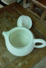 苏氏陶瓷（SUSHI CERAMICS）手绘描金羊脂玉白瓷茶具套装10个功夫茶杯泡茶壶盖碗大套组礼盒装 晒单实拍图