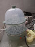 九阳（Joyoung）家用煮蛋器 全自动防干烧免看管溏心蛋蒸蛋羹蒸蛋器 宿舍用省电小功率多功能蒸玉米南瓜包子早餐机 双层 浅绿 实拍图