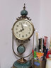 十二目欧式复古座钟客厅家用摆放时尚摆件大号钟表台式台钟古董摆钟坐钟 冰裂纹陶瓷款 实拍图