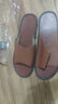 范米尼真皮拖鞋春夏居家用室内头层牛皮凉拖鞋男士女式防滑家居拖鞋客人 515【咖啡】显瘦版 【29】适合43-44码(内长27厘米) 实拍图