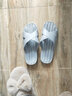 绚初拖鞋男夏季居家浴室防滑简约室内软底情侣家用洗澡凉拖女 浪漫拖 浅灰 40-41 (适合39-40码穿) 实拍图