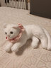 蓝诗诺小猫咪毛绒玩具仿真宠物玩偶动物模型儿童猫偶猫咪公仔送儿童礼物 仿真猫-白猫【毛绒款】 均码 实拍图