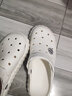 大嘴猴大嘴猴踩屎感凉拖鞋居家户外防滑情侣外穿女洞洞鞋沙滩凉鞋男防臭 光学白 44-45 实拍图