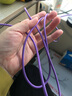 昊微适用苹果6A超级快充数据线iPhone14pro短线13/12/11/XS/XR/SE2/X/8P手机充电线器ipad平板通用加长 梦幻紫【适用苹果智能亮灯数据线】 2米【一条装】 实拍图