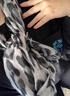 恬饰围巾秋冬丝巾复古辣妹新款豹纹薄款长条丝巾女感个性围脖百搭保暖 丝巾【灰黑豹纹】 实拍图