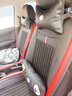 翰静 新款汽车卡通坐垫四季通用座垫全包围座套透气织物座椅套适用于 黑红色（皮革+织物） 大众桑塔纳朗逸帕萨特途岳途观L 实拍图