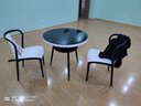 靓威（LW） 办公洽谈桌椅组合圆形店铺接待桌小圆桌休息区桌椅阳台 一桌两椅（塑料椅） 实拍图