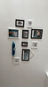 一面墙照片墙组合实木相框挂墙婚纱照家庭墙上相册框过道装饰画框免打孔 9框黑白框+现代艺术+不含玩偶 实拍图