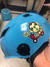 Andes HELMET小孩儿童3c头盔电动车头盔可爱卡通女童夏季防雨女安全帽四季通用 蓝恐龙【3C认证】送耳朵透明中镜 均码 实拍图