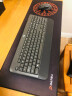 达尔优（dareu）PG-D83-卢恩办公电竞游戏鼠标垫超大号 850*300*3mm加厚锁边键盘电脑桌垫 黑橙色 实拍图