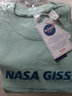 NASA GISS重磅260g纯棉短袖t恤男纯色圆领厚实不透纯白打底衫男女体恤上衣 蒂芙妮绿 M 体重110-130斤 实拍图