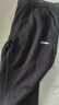 李宁运动裤男2025春冬季新款透气宽松休闲裤跑步束脚长裤卫裤棉质裤子 经典黑(直筒)加绒 XL /180(建议150斤-160斤) 实拍图