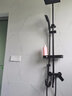库沐斯（KMSH）卫浴淋浴花洒黑色精铜龙头套装 明管暗装燃煤气热水器洗澡全套装 多功能四挡冷热方形花洒 实拍图