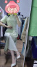 罗宾汉  ROBINHOOD新中式连衣裙子夏天女装2024夏季新款国风气质日常小个子改良旗袍 绿色 L 晒单实拍图