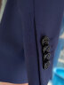 雅戈尔（YOUNGOR）套西上衣男227F款二粒单排扣修身版商务西服纯羊毛不易皱 藏青VOTX220227FIA上衣标准版 170/92A 实拍图