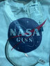 NASA GISS官方潮牌联名纯棉短袖男夏t恤潮流大码宽松半袖 白色 2XL  实拍图
