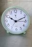 北极星（POLARIS）闹钟创意儿童床头时尚简约金属复古小座钟懒人台钟学生钟 SN30绿 实拍图