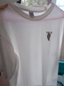 森马（Semir）短袖t恤女宽松凉感上衣夏装可爱刺绣印花圆领百搭正肩修身套头衫 C款-本白10102 L /165/88A 实拍图