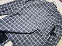 杉杉加绒衬衫男  中年纯棉格子衬衣男商务休闲 A1188-3加绒款 39  实拍图