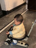 酷骑（COOGHI）小绿车三合一儿童滑板车遛娃神器可滑可骑可推酷奇10个月-5岁 【六合一】发光万向轮 樱霞粉 实拍图