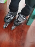 溜冰鞋儿童轮滑鞋滑冰鞋全套装初学者男女童直排旱冰鞋初学者3-4-5-6-7-8-9-10岁可调节 黑色单闪套装（含头盔护具） M号（32-37码） 实拍图