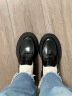 看步（CAMPER）女鞋Walden英伦风复古乐福鞋黑色增高百搭休闲皮鞋 黑色019 36  建议拍偏小一码 实拍图