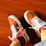 VANS范斯官方 SK8-Mid Reissue复古脏橘彩色棋盘格印花情侣板鞋 橙色 34.5 实拍图