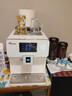 德颐DE-720智能双彩屏意式全自动咖啡机一键意式美式花式咖啡/家用商用办公室/现磨豆自动奶泡自动清洗 白色 实拍图