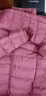 鸭鸭（YAYA）轻薄羽绒服女短款立领薄款秋冬保暖时尚休闲立领外套K 嫣红色 2XL 175 实拍图