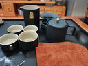 瓷之艺恒黑陶茶壶功夫茶具礼盒陶瓷套装鎏纯银茶具套装节日送礼结婚婚庆 锦绣山河10头-黑砂釉R3a 礼盒装 实拍图