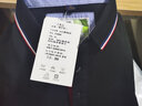 蓝之旺 工作服定制印字印logo夏季工衣男短袖polo文化衫t恤订做4S店工装 B款【32支冰丝棉200g凉感】藏青 XL 实拍图