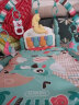 贝恩施婴儿玩具0-1岁宝宝多功能脚踏钢琴健身架带灯光早教音乐摇铃配件安抚玩具YZ35绿 实拍图