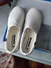 回力男鞋时尚百搭舒适潮流休闲帆布鞋男女全黑一脚蹬懒人鞋情侣鞋子男 白色S027 41 实拍图