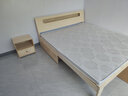 天桐居【现货闪发】床纯实木床现代简约卧室双人床大床经济单人床出租房 实木床+10cm椰棕床垫+双抽+床头柜*1 1.8米*2米 实拍图