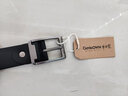 牛当家男士皮带大码加长针扣腰带真皮胖子头层牛皮定制青年裤带礼物 雅致黑105 实拍图