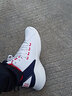 乔丹（QIAODAN）篮球鞋男运动鞋2025新款皮面防水防滑减震高帮球鞋毒液5战靴 白色/新星蓝-118 41 实拍图