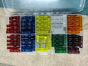 汽车货车用12v24v保险片5a 10a 15a 20a 30a 40a中小号保险丝插片 中号混合装100片 实拍图