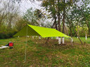 沙漠之狐 户外天幕帐篷遮阳棚防晒凉棚超轻野外陆运野餐防雨棚 天幕果绿（带2根杆） 实拍图
