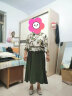 浅恋妈妈装夏装气质中年连衣裙夏季中老年人女装大码雪纺洋气衣服40岁裙子 白底绿裙 2XL(建议105-120斤) 晒单实拍图
