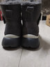 AU&MU澳洲雪地靴女冬季保暖皮毛一体加绒防滑大棉鞋魔术贴羊毛短筒女靴 灰色 【羊皮毛一体】182 39 实拍图