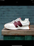 NEW BALANCE NB327官方休闲鞋女鞋秋冬复古增高鞋潮流百搭低帮轻便软底运动鞋 灰色/米白/酒红 WS327KA 40 (脚长25.5cm) 实拍图