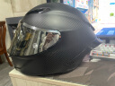 AGV PISTA GP RR碳纤维头盔男四季通用全盔摩托机车赛车跑盔限定版 MATT CARBON (哑黑) L（适合58-59头围） 实拍图